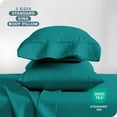 thumbnail image 6 of Bare Home Pillowcase Set - Premium 1800 Collection - Double Brushed - Ultra Soft - King Size, Emerald, 2 Count, 6 of 7