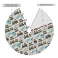 thumbnail image 2 of Lsque Transport Train Print Christmas Tree Skirt, Tree Skirt with Ties or Velcro, Perfect for Holiday Decorations, Halloween, and New Year-30", 2 of 7