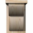 thumbnail image 2 of 7 1/2"W x 12"D x 12"H Crestline Smooth Corbel w/Backplate, Douglas Fir, 2 of 9