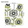 thumbnail image 5 of Yayeee Bath Rugs for Bathroom Floor Set of 2 Non Slip Fluffy Soft Absorbent Mat, Retro Flower, 5 of 7