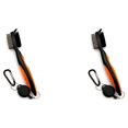 thumbnail image 2 of VONKY Stainless Steel Golf Club Brush Portable Handheld Replacement Solid Color Telescopic Double-sided Ball Brushes Orange Lidless 2Set, 2 of 6