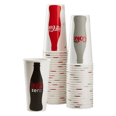 Karat Coca Cola Paper Cups [16oz - 1000 pcs] (90mm) - Walmart.com