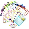 thumbnail image 1 of Maoww 10 Pcs Sacs à Documents Réutilisables en PVC Transparent Effaçable à Sec pour Animaux de Compagnie Écriture Rouge Sac Effaçable à Sec Sac Durable pour Documents Cadeau pour Enfants, 1 of 9