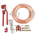 thumbnail image 2 of 3/16 Inch Brake Line Kit, Metal Copper Coated Excellent Thermal Conductivity Brake Line Flaring Tool Kit  for Hydraulic Braking Systems, 2 of 7