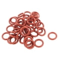 thumbnail image 1 of 50 Pcs 12mm x 8mm x 2mm Junta de goma O Ring Sello de aceite Reemplazo Rojo, 1 of 1