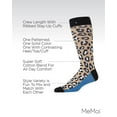 thumbnail image 3 of MeMoi Leopard Pane Cotton Blend Crew Sock 3 Pack - Mens - Male, 10-13, Black-Blue Aster, 3 of 8