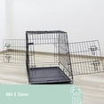 thumbnail image 2 of Jaula para Perros Plegable 2 Puertas 76 x 54 x 64 cm Negro, 2 of 7