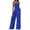Royal Blue, variant on PRETTYGARDEN Womens Trendy Strapless Rompers Ruched Tube Top Wide Leg One Piece Jumpsuits Beach Vacation Summer Outfits