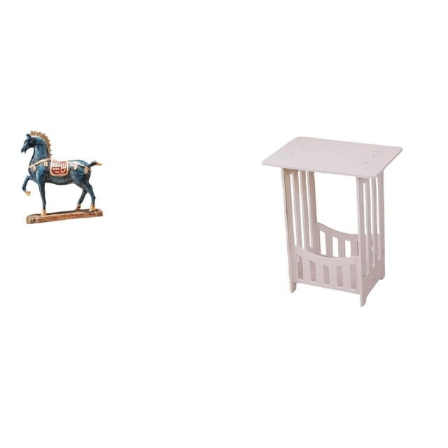 Figura de caballo,Figura de caballo Escultura animal coleccionable,Mesilla de noche,Mesa auxiliar Mesa auxiliar Mesa de esquina para el hogar Mesita de noche,Mesa de centro,mesa de