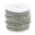 thumbnail image 1 of Cadenas de bolas de metal de 1,5 mm, cuentas de bolas de cadena de collar, cadena de bolas de cadena de cuentas de 10 yardas, cadena de cuentas a granel, etiqueta de perro, artesanías de bricolaje, 1 of 6