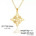 thumbnail image 7 of Witchcraft Witch Knot Necklace Women Stainless Steel Valknut Ankh Cross Jewelry, 7 of 7