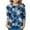 Blue, variant on KyCheLot Girls Pullover Tshirts Cute Tie Dye Printed 3/4 Sleeve Loose Tunic Tops Dailywear 3-12 Years