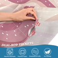 thumbnail image 5 of Yayeee Kitchen Curtains Tier Set of 2 Light Filtering 57"x24" Over Sink Window Panels, Pink Brown Pattern, 5 of 7