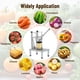 thumbnail image 4 of Cortadora Comercial de Verduras y Frutas, 4 Cuchillas de Acero Inoxidable (1/4", 3/8", 1/2" y Rebanadora de 6 Segmentos), 4 of 6