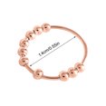 thumbnail image 2 of PVCS Spirale à Simple Bobine, Perles Pivotantes Libres, Anneau de Perles Anti-Anxiété, Adapté pour Femme, 2 of 2