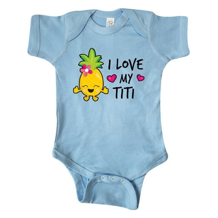 

Inktastic I Love My Titi with Pineapple Gift Baby Girl Bodysuit