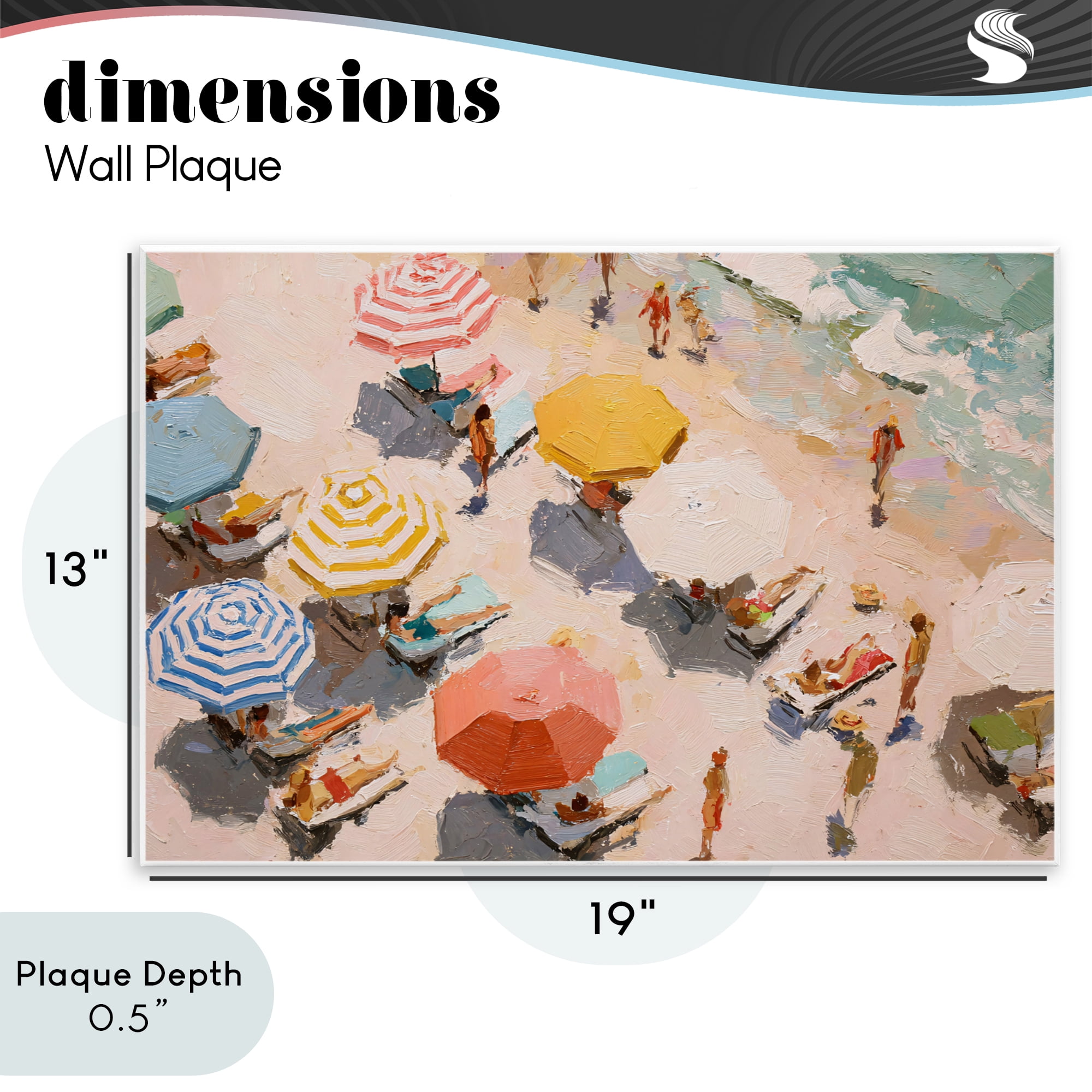 Stupell Industries Summer Beach Fun Expression Wall Plaque Art, design by Jacky Ngan