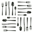 thumbnail image 5 of MegaChef Baily 20 Piece Flatware Utensil Set, Stainless Steel Silverware Metal Service for 4 in Black, 5 of 6