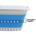 thumbnail image 5 of SAMMART 37L (9.77 gallon) Collapsible Plastic Laundry Basket - Foldable Pop Up Storage Container / Organizer - Portable Washing Tub - Space Saving Hamper / Basket, 5 of 7