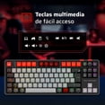 thumbnail image 2 of Teclado Gamer Mecanico BALAM RUSH LEVEL PRO GK990 Switch Red Inalambrico USB 2.4 GHz + BT 5.0 Tamaño 80% RGB, 2 of 5