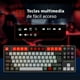 thumbnail image 2 of Teclado Gamer Mecanico BALAM RUSH LEVEL PRO GK990 Switch Red Inalambrico USB 2.4 GHz + BT 5.0 Tamaño 80% RGB, 2 of 5