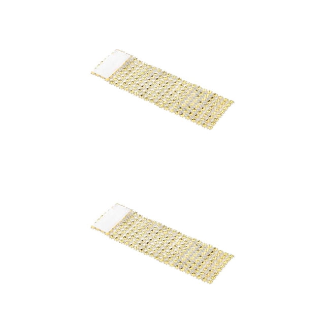 Cateissary 50 piezas ABS servilleta hebilla strass pegatina decorativa tipo hueco boda cena toallero anillo decoración oro Oro 2piezas