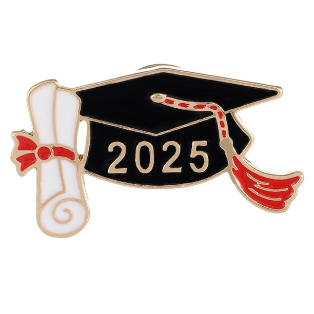 2025 Graduación Temporada Doctoral Broche Sombrero Graduación Insignia Conmemorativa Estudiante Maestro