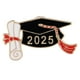 thumbnail image 1 of 2025 Graduación Temporada Doctoral Broche Sombrero Graduación Insignia Conmemorativa Estudiante Maestro, 1 of 4