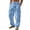 Blue, variant on MKHSQHDG Male Pants Scrub for Men Fly Front Cargo Pant with 7 Pocket, Durable, Fade Fabric Xxxl