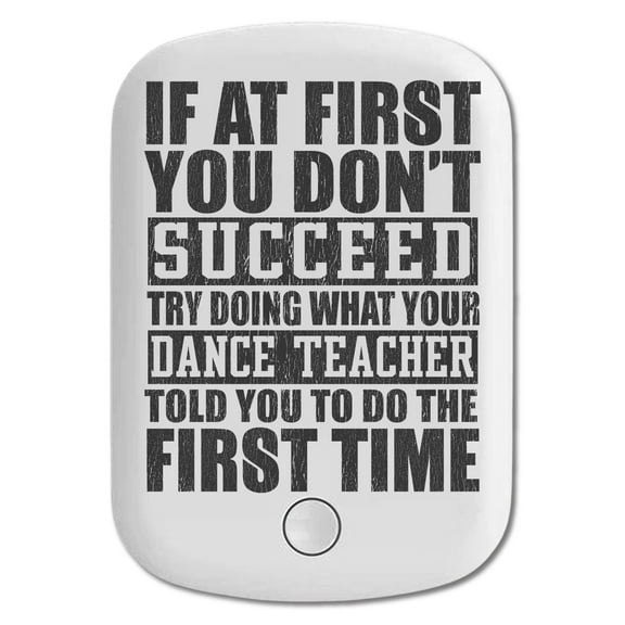 DistinctInk Magnetic Battery Pack, 5000 mAh Wireless Portable Charger with USB-C Cable, Compatible with MagSafe iPhone 14 / 13 / 12 Series - Try Doing What Your Dance Teacher Told You