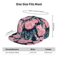 thumbnail image 6 of Fotbe Rose Flowers Flat Bill Visor Cap Classic Snapback Hat Polyester Foam Trucker Hat Trucker Cap Adjustable Baseball Cap, 6 of 9