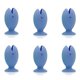 thumbnail image 1 of 6pcs Standing Tooth Brush Cover-Cap Stand Cute Cartoon Fish Mini Toothbrush Holder for Kids Bathroom Accessories, 1 of 2