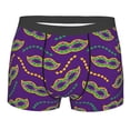 thumbnail image 5 of Uemuo Carnival Masks and Beads Pattern Men's Boxer Briefs,Trunk Anti-Chafing,Comfortable, Durable, and Stylish Underwear-X-Large, 5 of 9