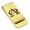 Gold, variant on Stainless Steel Religious Alpha and Omega Classic Slim Money Clip Credit Card Holder