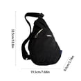 thumbnail image 3 of Qwtwty Crossbody Bags Chest Bag Men And Womens Cell Phone Crossbody Bag Casual Versatile Sports Wind Waist Bag Shoulder Small Backpack, 3 of 6