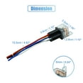 thumbnail image 3 of Waterproof DC 12V 80A SPDT Automotive Car Relay 5 Pin 5 Wires w/ Harness Socket 5pcs, 3 of 7