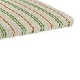 thumbnail image 4 of Jordan Manufacturing 48" x 18" Gallan Cedar Grey Stripe Rectangular Outdoor Settee Swing Bench Cushion with Ties, 4 of 12