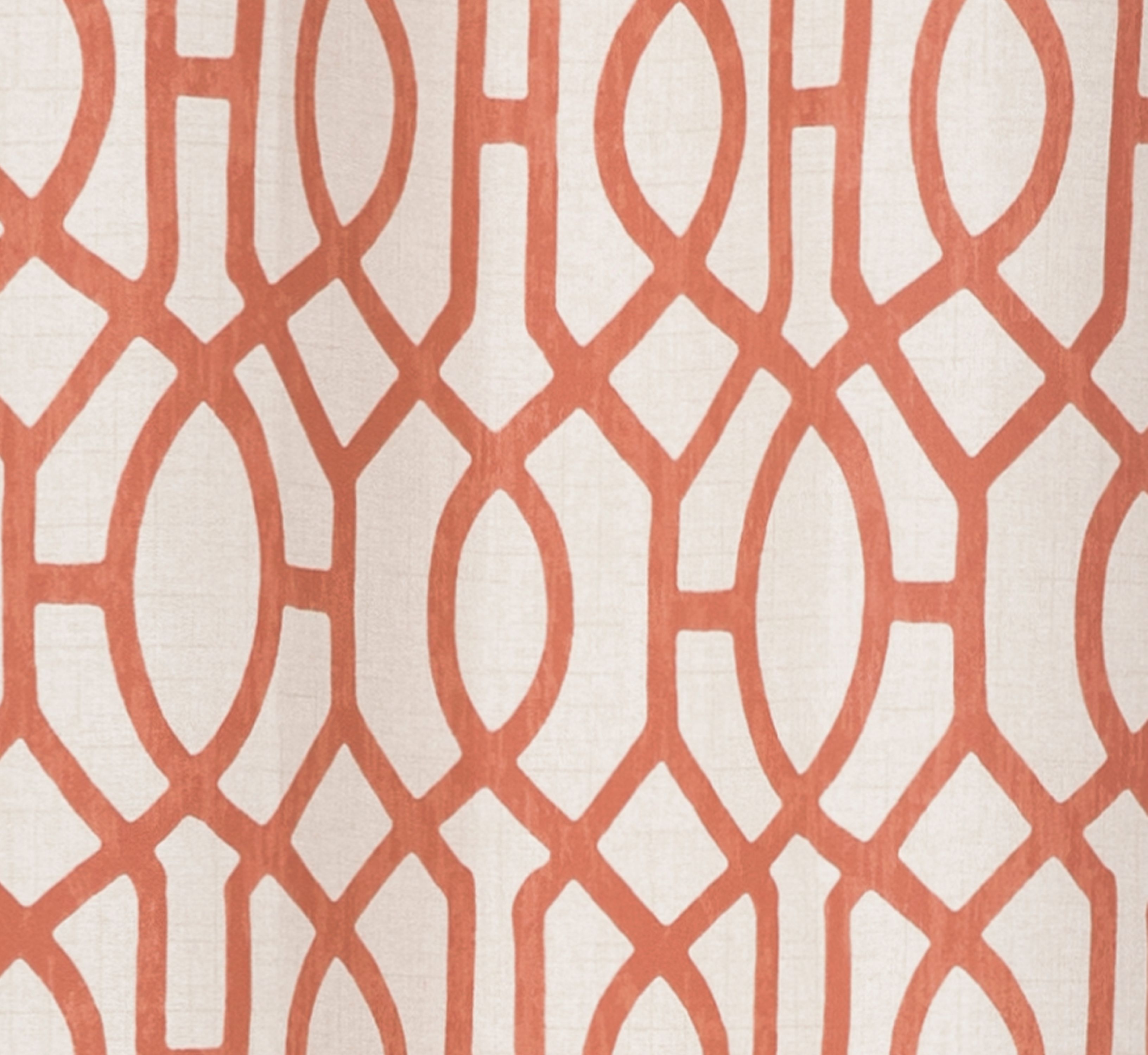 Mainstays Fretwork Window Curtain Panel Pair, 60" x 84", Clay