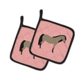 thumbnail image 1 of Carolines Treasures BB7910PTHD Porte-Pot Cheval Poney Gallois à Carreaux Roses, 1 of 1