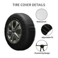 thumbnail image 6 of Kll Striped Gradient Tire Cover,Universal Wheel Tire Cover For Trailer, Rv, Suv, Truck,Camper And Many Vehicle,(17 Inch), 6 of 8