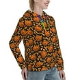 thumbnail image 6 of Daiia Quirky Corn Pumpkin Pattern Women's Fashion Hoodies & Sweatshirts with Kangaroo Pocket Hooded Sweatshirt with Eye-catching Drawstrings-X-Large, 6 of 7