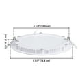 thumbnail image 6 of DELight 10 Pack 6 Inch LED Recessed Light Ultra-thin Ceiling Panel 3000K Wafer Downlight 12W Eqv 100W Warm White 960LM Brightness ROHS Certified, 6 of 10