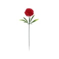 thumbnail image 2 of 1 Bunch Artificial Chrysanthemum Ball Flowers Bouquet, Silk Hydrangea Bridal Wedding Bouquet for Home Office Garden Party Office Coffee House Decoration & Wedding Arrangement, Red, 2 of 7