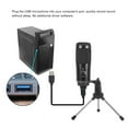 thumbnail image 2 of Graflsoa USB Condenser Microphone Kit with Tripod Stand for PC Recording, Gaming, and Live Streaming - Black Metal Cardioid Mic with Windscreen and USB Cable, 2 of 7