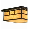 thumbnail image 3 of Meyda Tiffany 153662 Hyde Park Double Bar Mission 4 Light 23" Wide Flush Mount Square, 3 of 7
