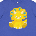 thumbnail image 4 of Inktastic Cute Yellow Dinosaur, Baby Dino, Triceratops Youth T-Shirt, 4 of 5
