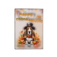 thumbnail image 2 of Happy Thanksgiving Basset Hound Welcome Thankful Fall Autumn Pumpkin Travel Passport Wallet Bassets Dog Breed Lovers Gifts Idea PU Leather Passport Holder Cover - 02021, 2 of 5