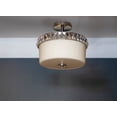 thumbnail image 2 of Cora Crystal and Glass 2-Light Covertible Semi-Flush to Flush Mount Ceiling Light, 2 of 6