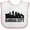 White and Pink, variant on Inktastic Kansas City Skyline Grunge Boys or Girls Baby Bib