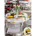 thumbnail image 5 of Outdoor Tablecloth with Umbrella Hole for Patio/Picnic/Party/Camping, Lemon Basket Summer Waterproof Table Cloth Round Cover Washable, Farmhouse Eucalyptus Grey Wooden (Dia 60"), 5 of 8